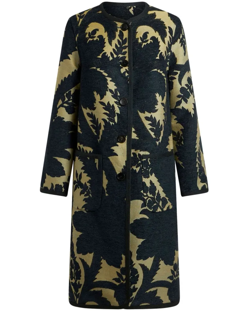 Etro Wendbarer Jacquard-Mantel - Blau Blau