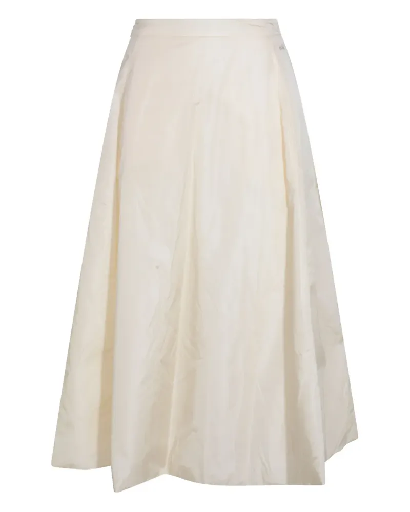 ADD logo-embroidered A-line skirt - Nude Nude