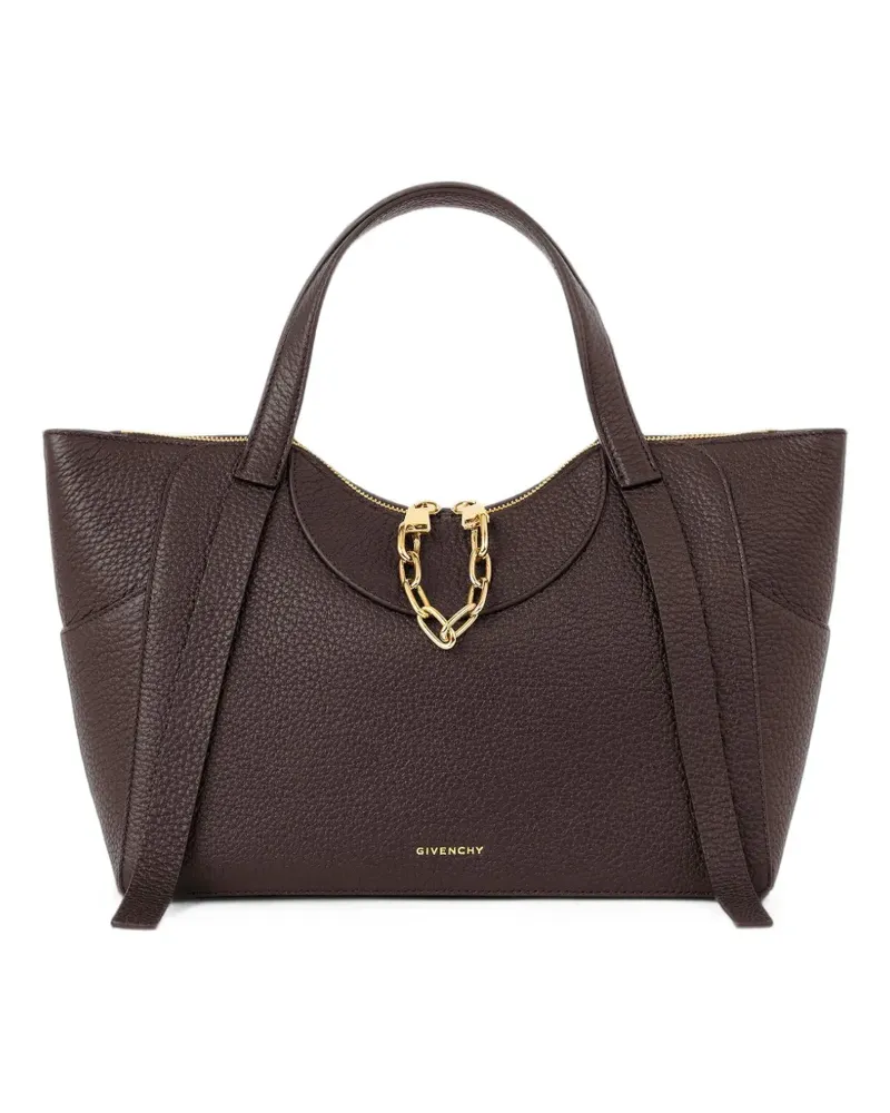 Givenchy Mittelgroße The Snatch Tasche aus gekörntem Leder - Braun Braun
