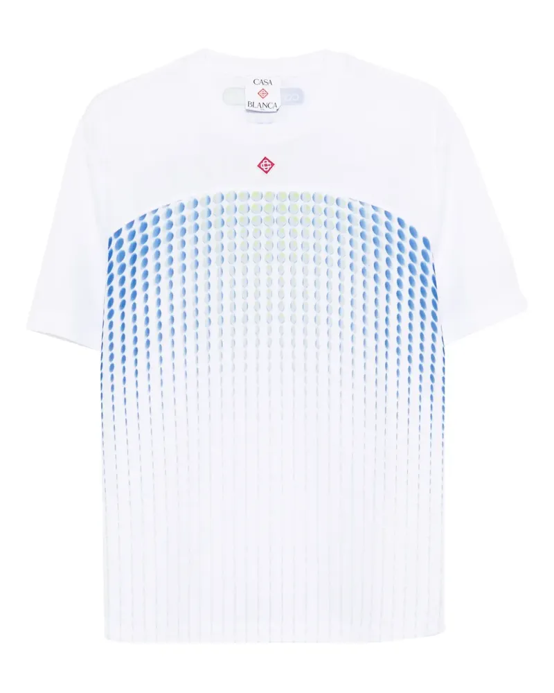 Casablanca Paris Tennis Tech T-Shirt - Weiß Weiß
