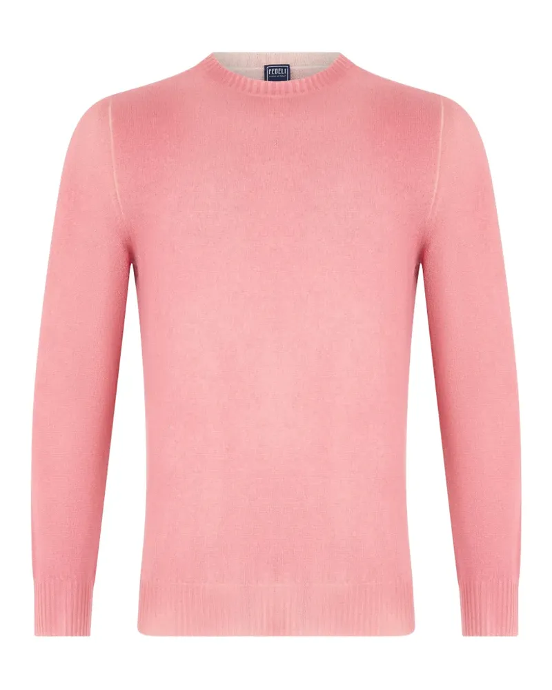 Fedeli fine-knit cashmere long-sleeve top - Rosa Rosa