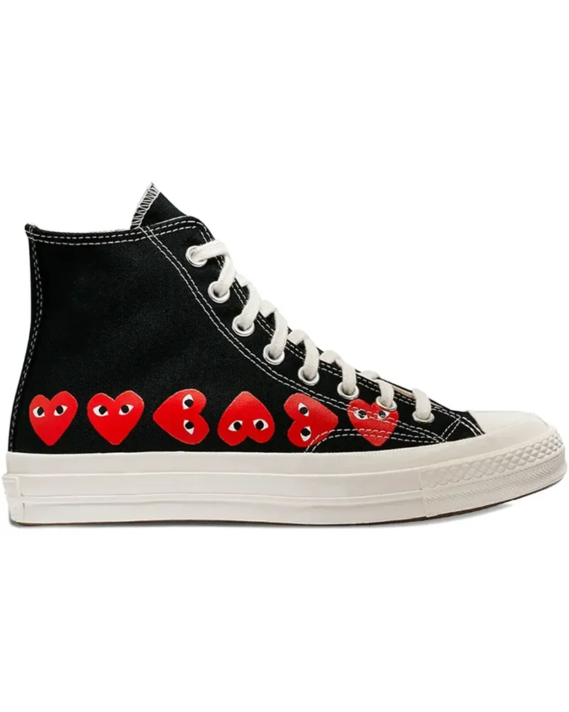 Comme des Garçons x Converse Chuck 70 Multi Heart Sneakers - Schwarz Schwarz