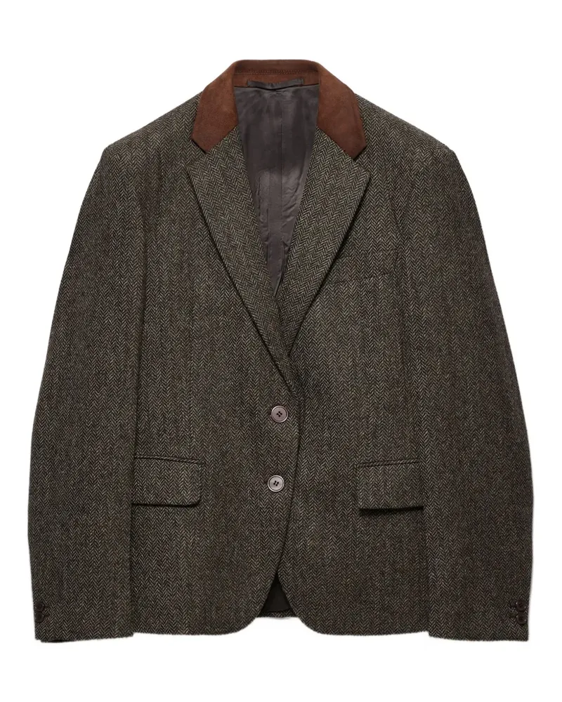 Prada Jacke mit Wildledereinsätzen - Braun Braun