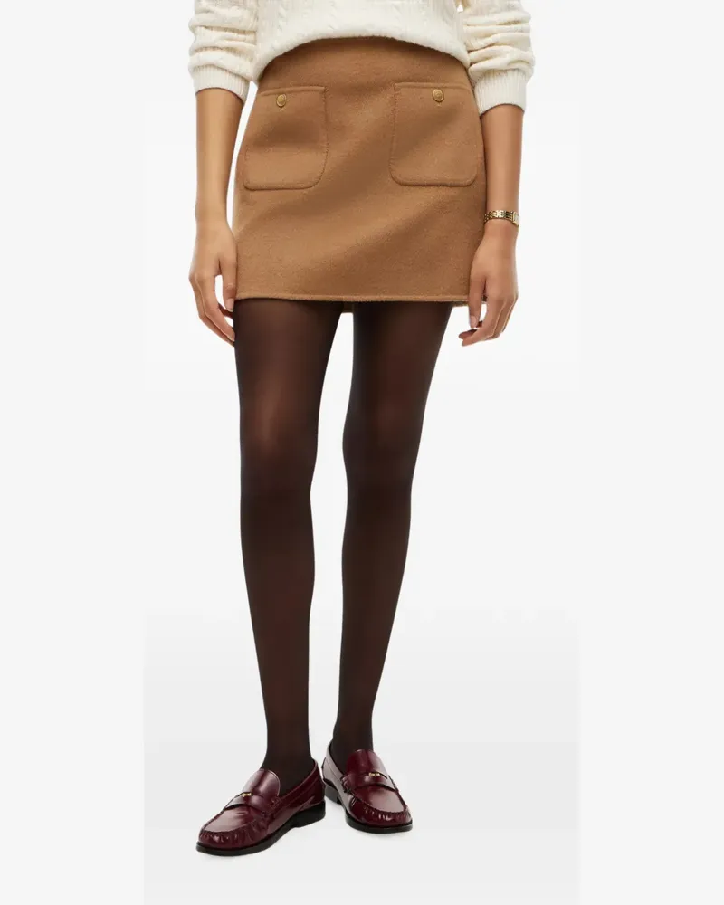 Tommy Hilfiger button-embellished mini skirt - Braun Braun