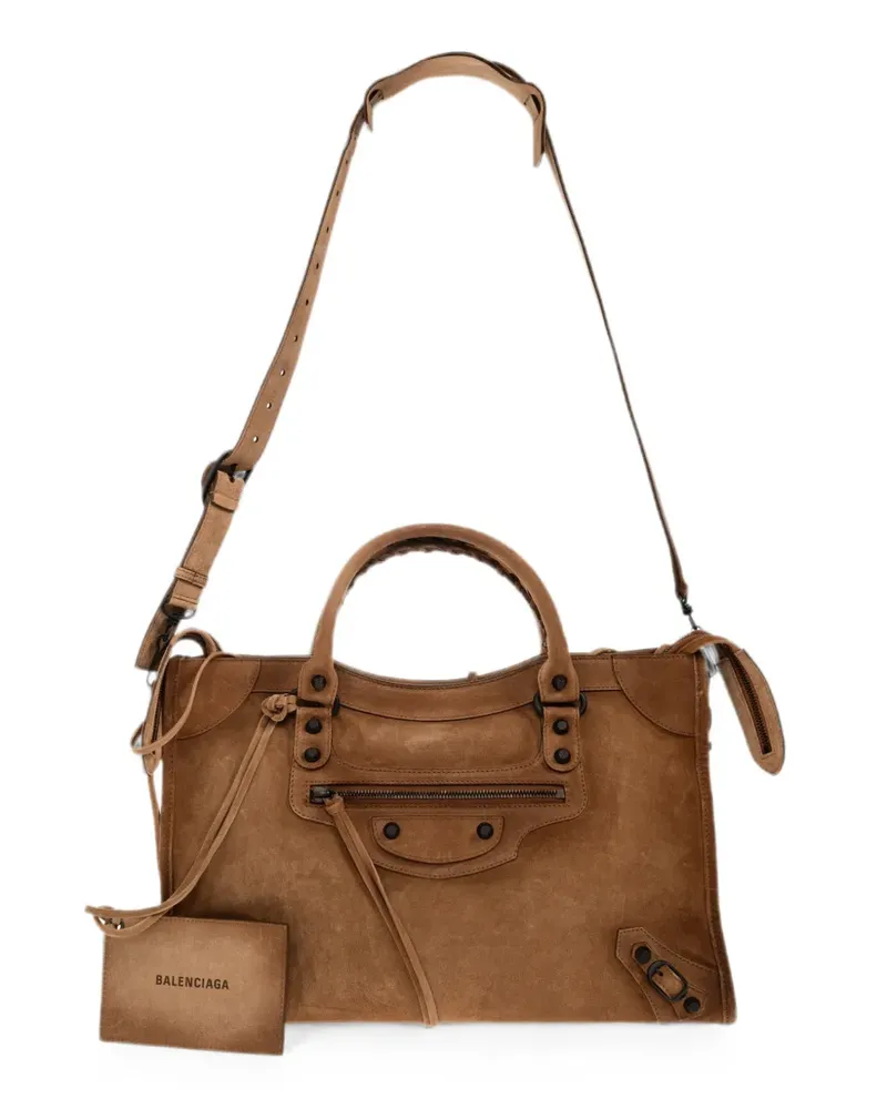 Balenciaga Mittelgroße Le City Tasche in der Farbe Camel - Braun Braun