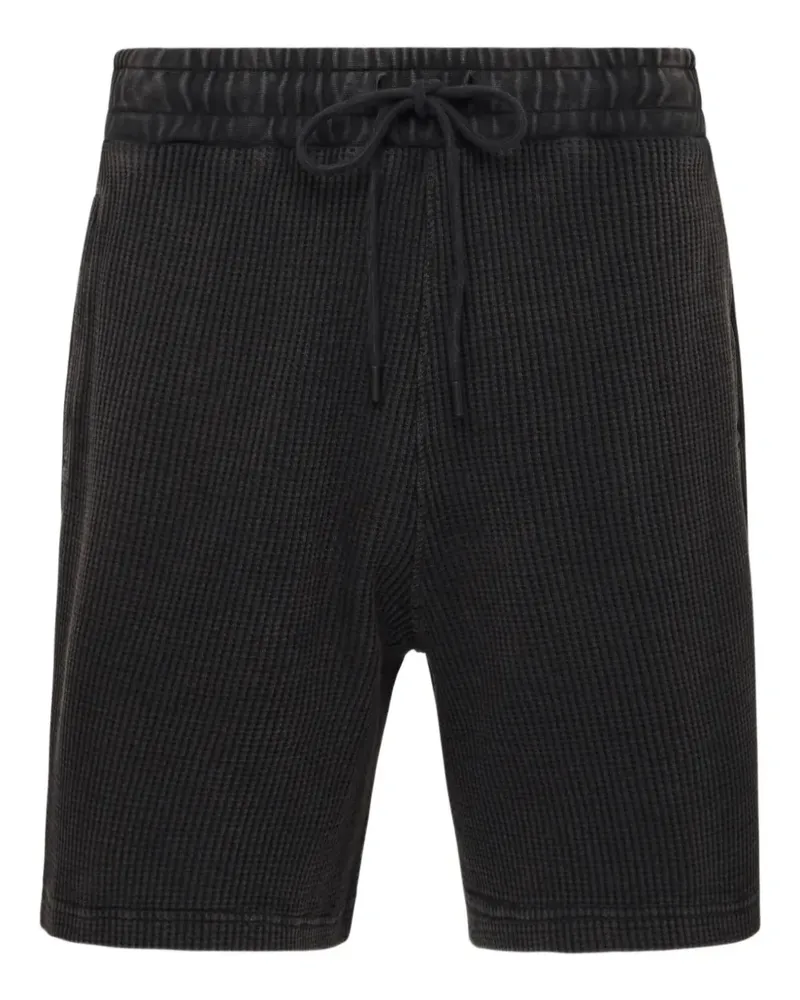 J.W.Anderson Gerippte Shorts mit Kordelzug - Schwarz Schwarz