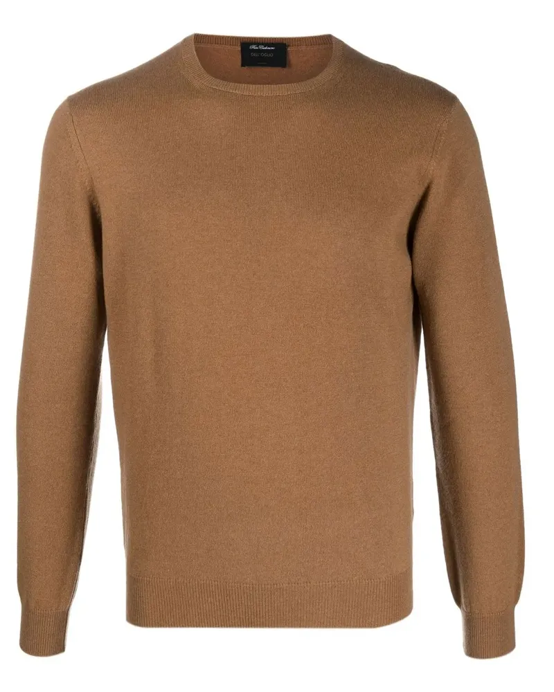 Dell'oglio Kaschmirpullover mit rundem Ausschnitt - Braun Braun