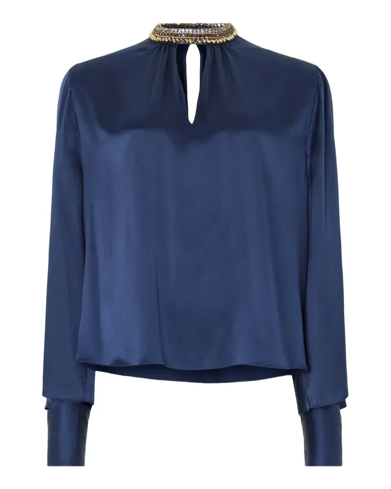 Temperley London Beatrice Bluse - Blau Blau