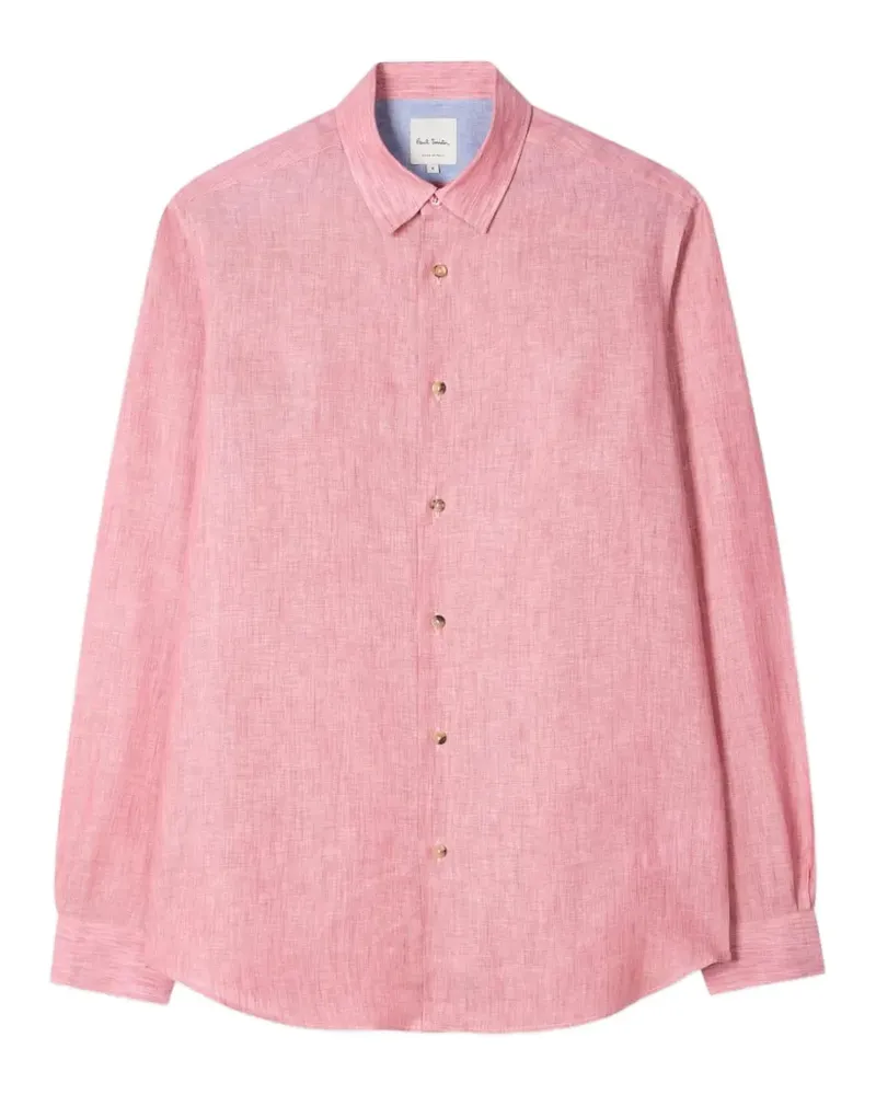 Paul Smith Leinenhemd mit Puffärmeln - Rosa Rosa