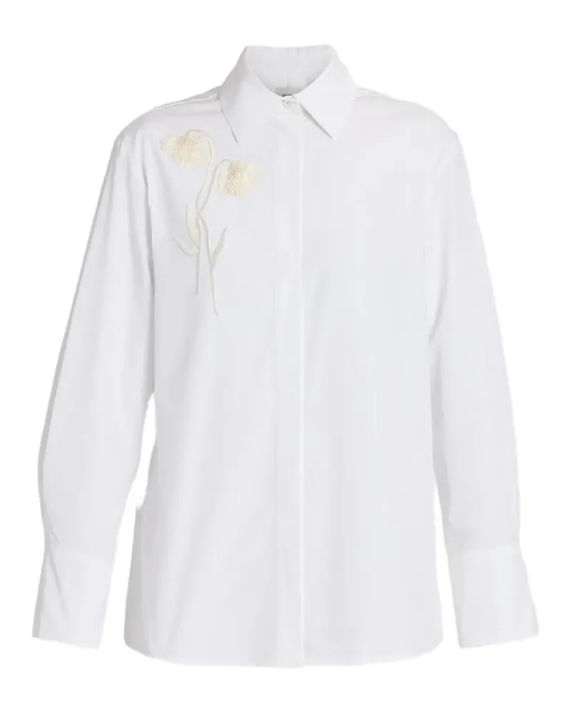 Erdem embroidered long-sleeve shirt - Weiß Weiß