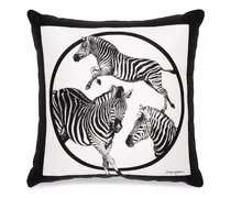 Seidenkissen mit Zebra-Print