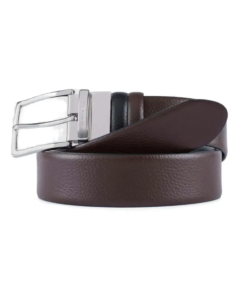 Piquadro reversible leather belt - Braun Braun