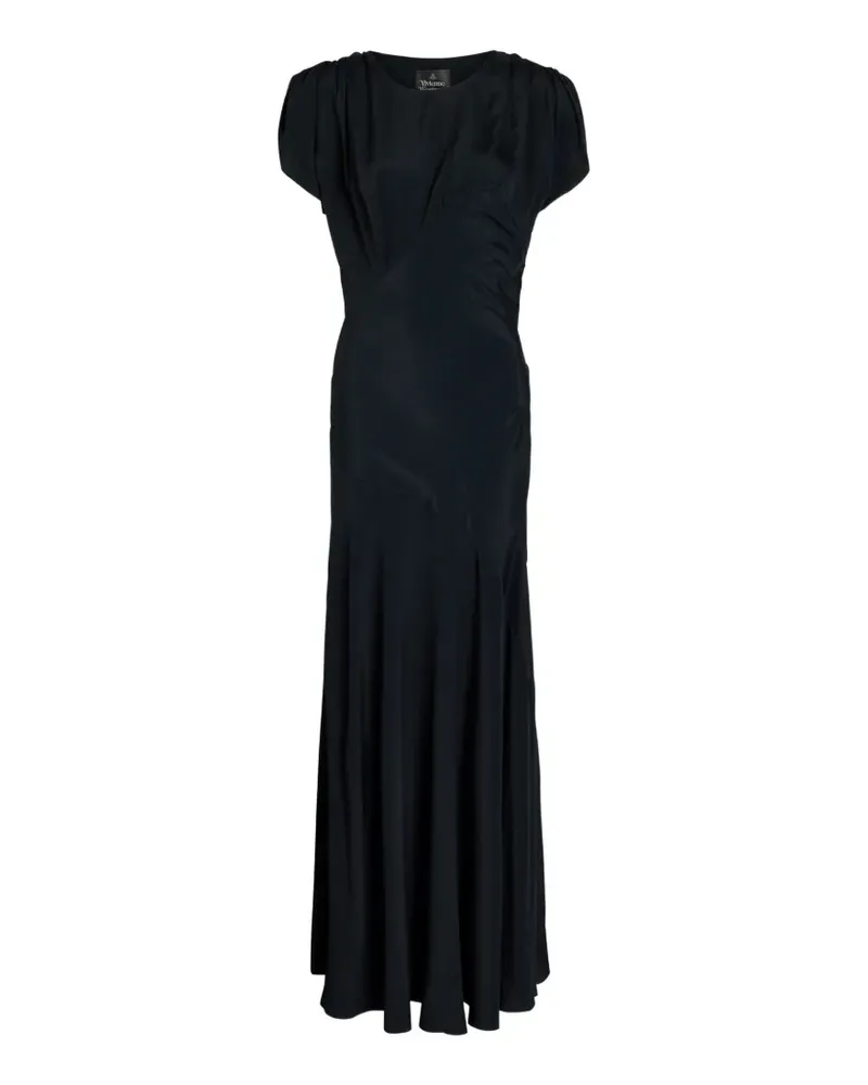 Vivienne Westwood draped midi dress - Schwarz Schwarz