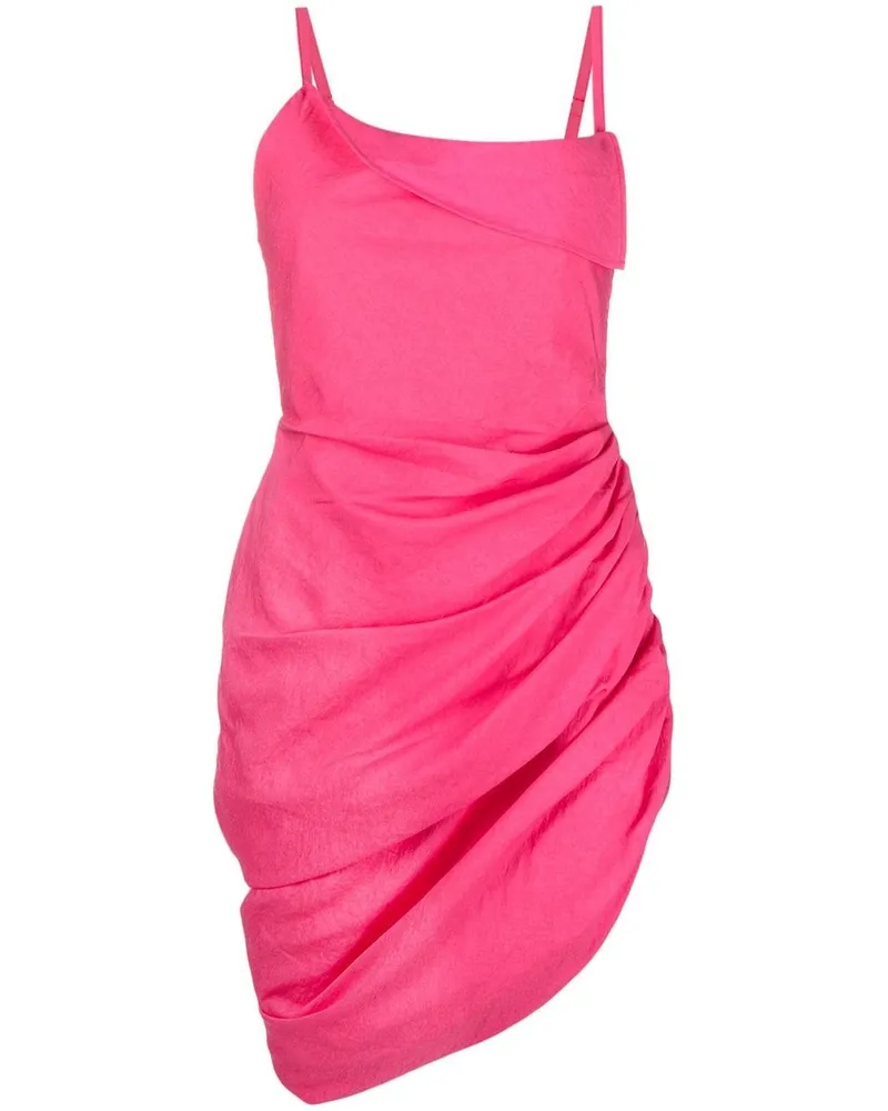 Jacquemus La Robe Saudade Minikleid mit Drapierung - Rosa Rosa