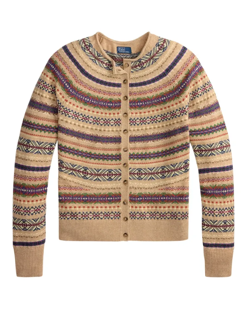 Ralph Lauren Cardigan im Fair-Isle-Stil - Nude Nude