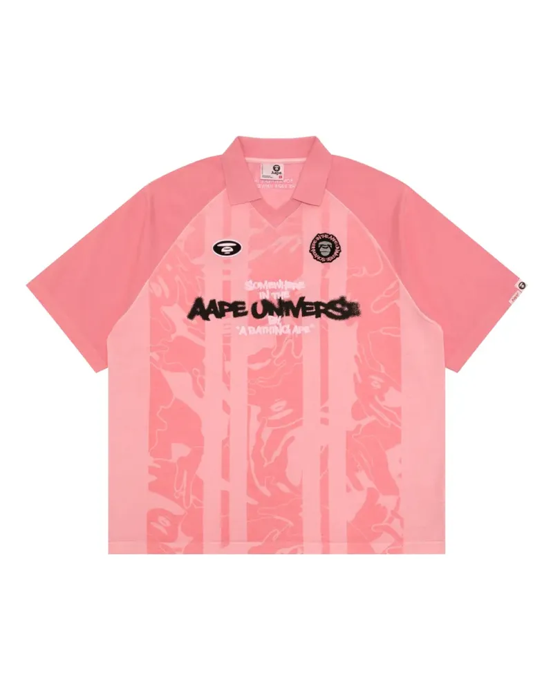 BAPE T-Shirt mit Camouflagemuster - Rosa Rosa