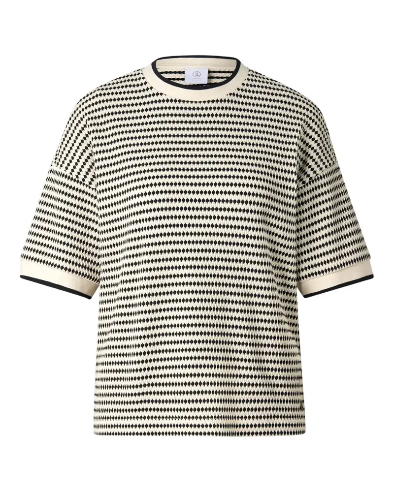Bogner Sophie T-Shirt aus Jacquard-Jersey - Weiß Weiß