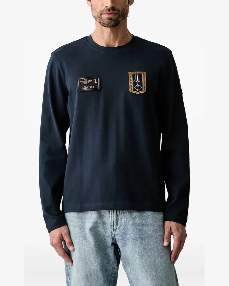 Aeronautica Militare long-sleeve T-shirt - Blau Blau