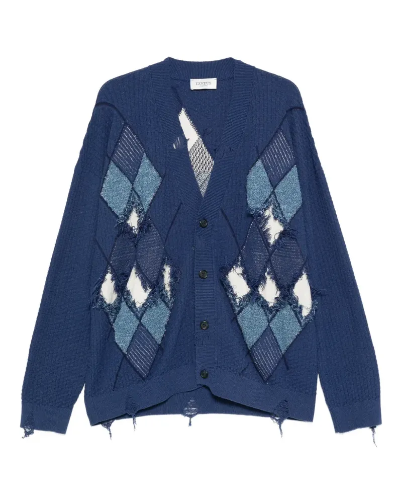 Laneus Cardigan mit langen Ärmeln - Blau Blau