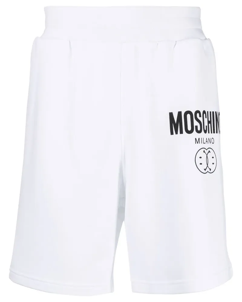 Moschino Shorts mit Logo-Print - Weiß Weiß