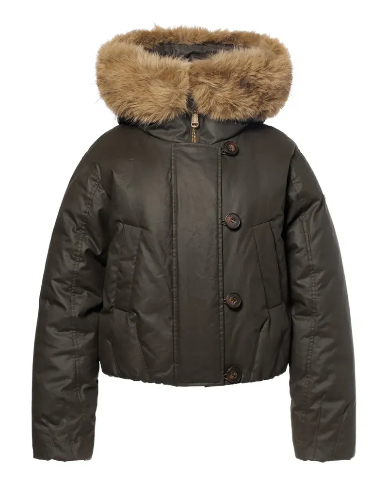 GOLDBERGH Nyoko Jacke mit Faux Fur-Besatz - Grün Grün