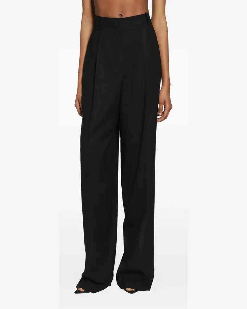 Tom Ford pleated wide-leg trousers - Schwarz Schwarz