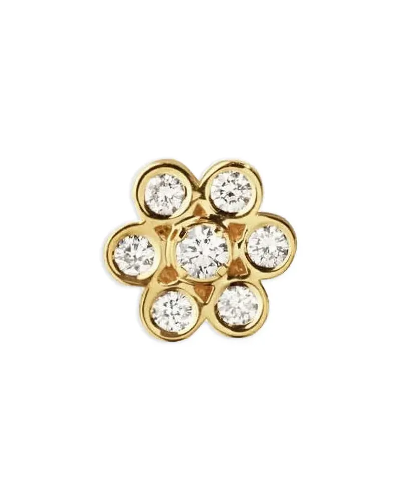 Sophie Bille Brahe 18kt Lily Fleur Gelbgoldohrring mit Diamanten Gold