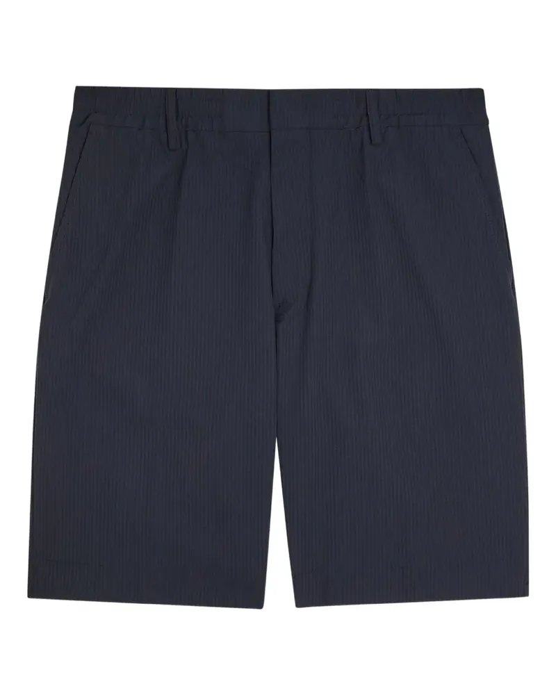 NN 07 seersucker elasticated shorts - Blau Blau