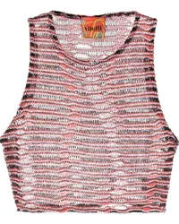 VITELLI Semi-transparentes Tanktop Rot