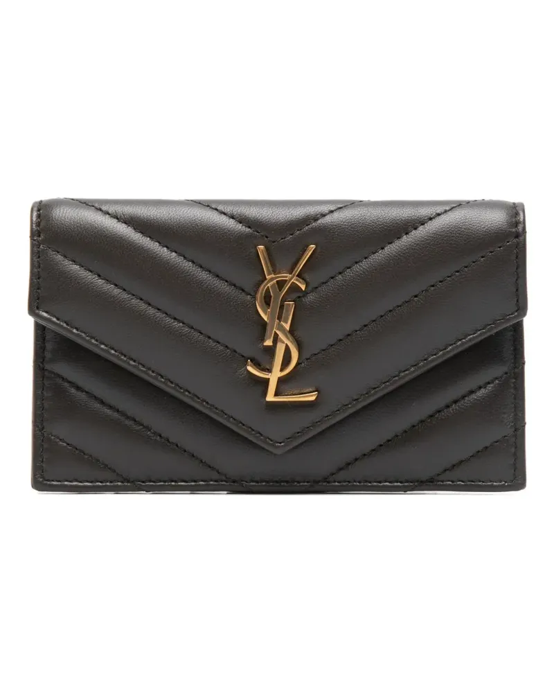 Saint Laurent Cassandre Portemonnaie mit Kettenriemen - Grau Grau