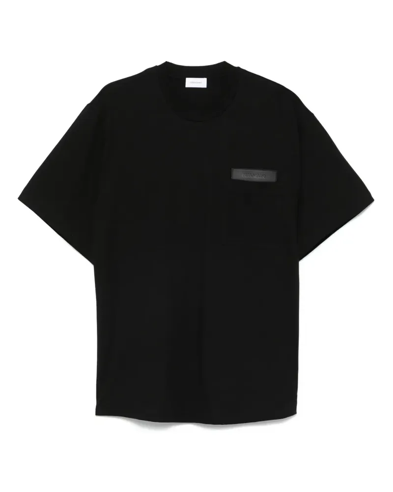 Ferragamo Klassisches T-Shirt - Schwarz Schwarz
