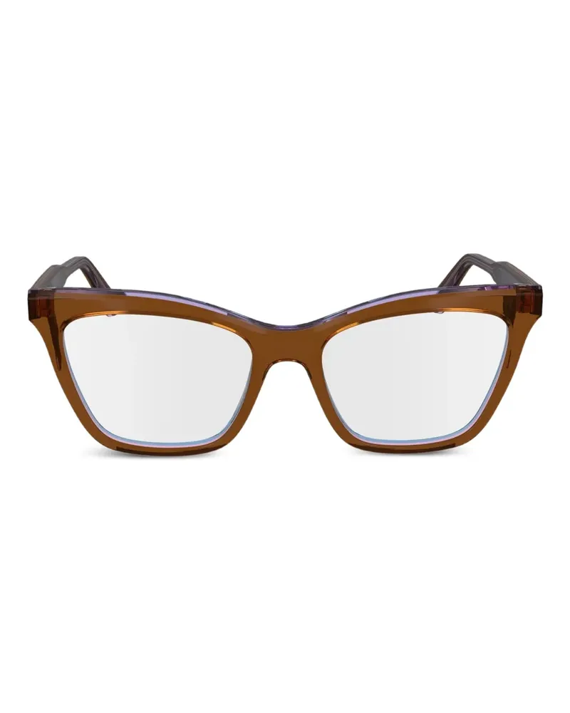 Calvin Klein Cat-Eye-Gestell - Braun Braun