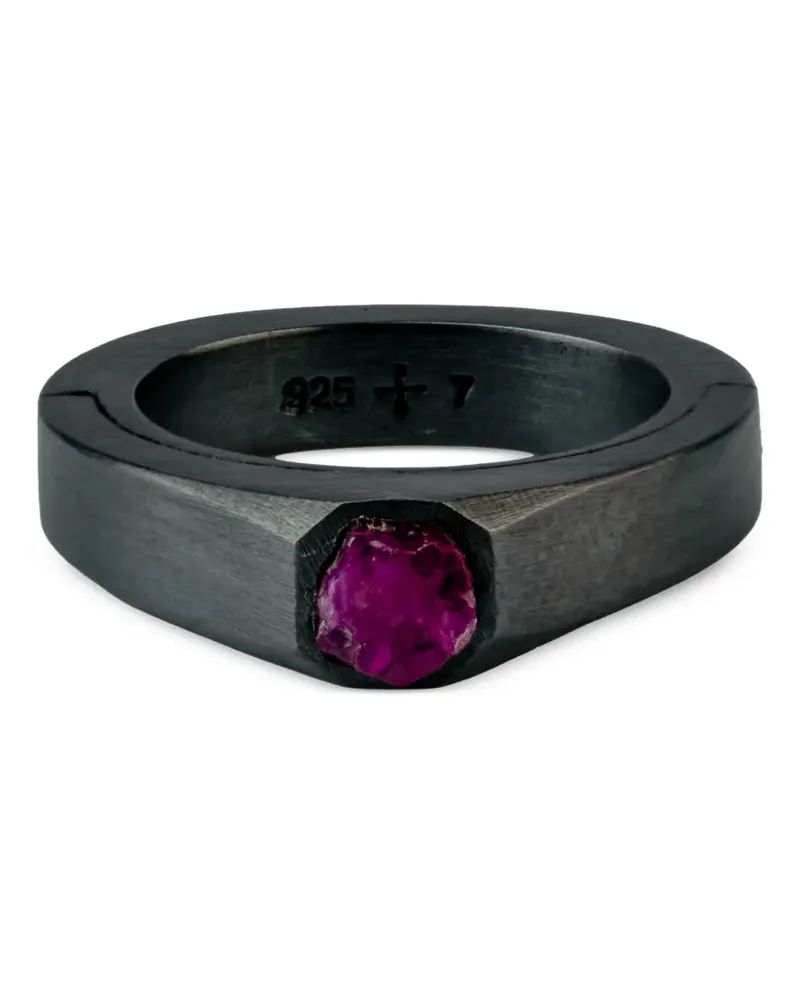 Parts Of Four Sistema terrestrial surfaced ring - Schwarz Schwarz