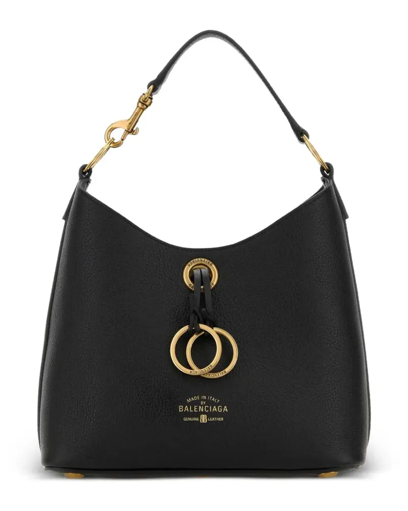 Balenciaga small Carrie Hobo leather tote bag - Schwarz Schwarz