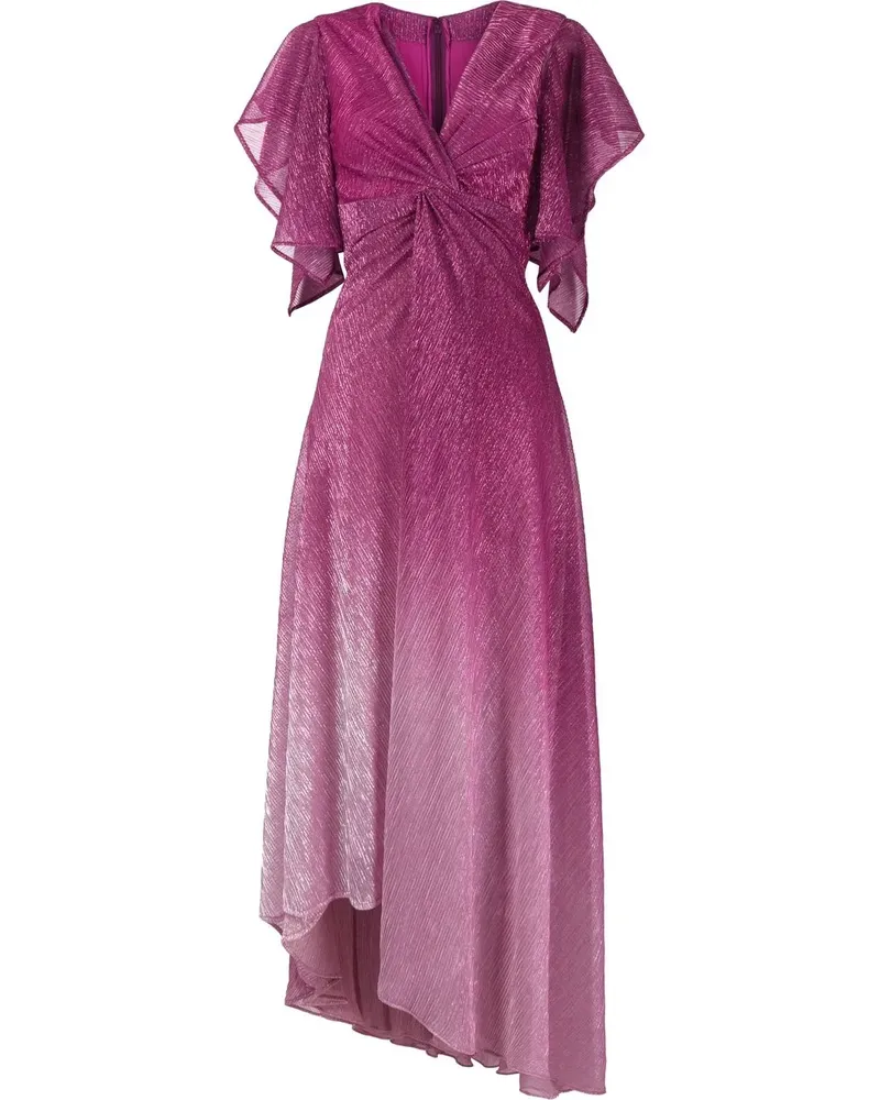 Talbot Runhof Kleid im Metallic-Look - Rosa Rosa