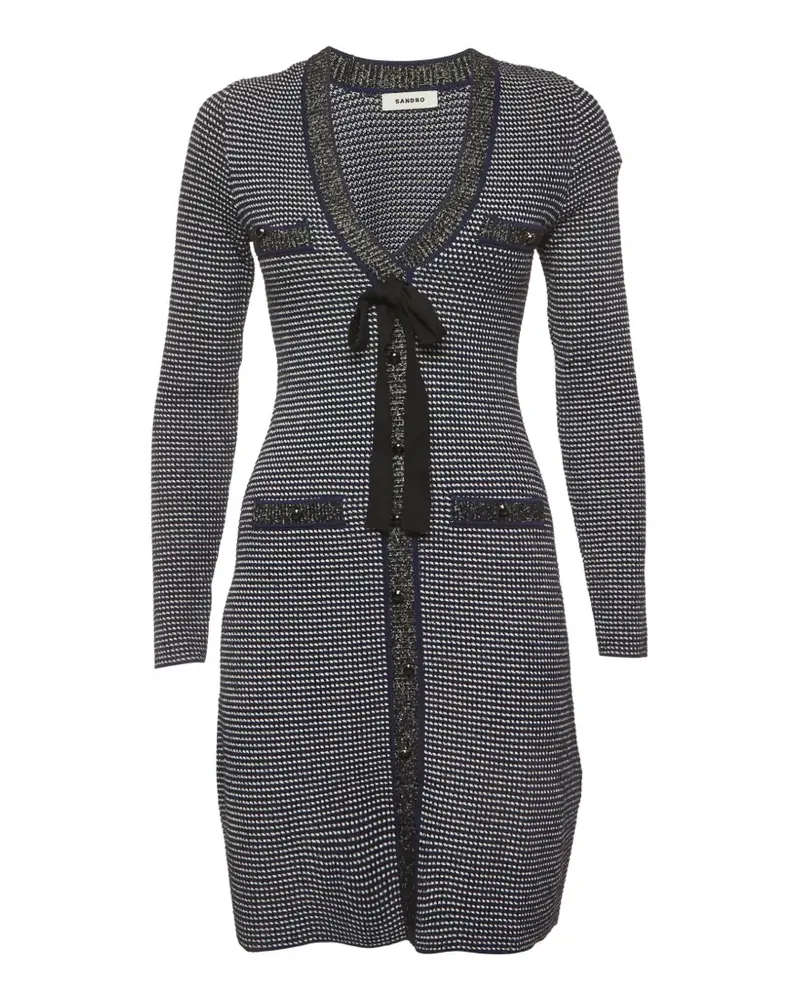Maje Langärmeliges Midikleid - Blau Blau