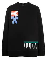 Y-3 Sweatshirt mit M-Schnitt Schwarz