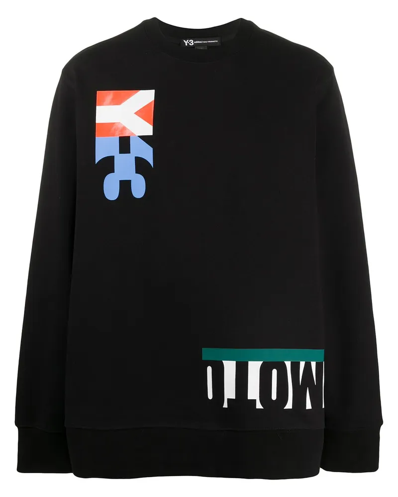 Y-3 Sweatshirt mit M-Schnitt - Schwarz Schwarz