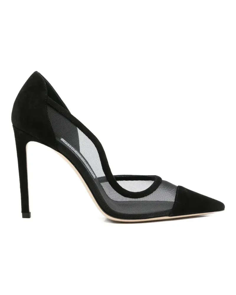 Jimmy Choo Brigitte Pumps mit Mesh-Einsatz - Schwarz Schwarz