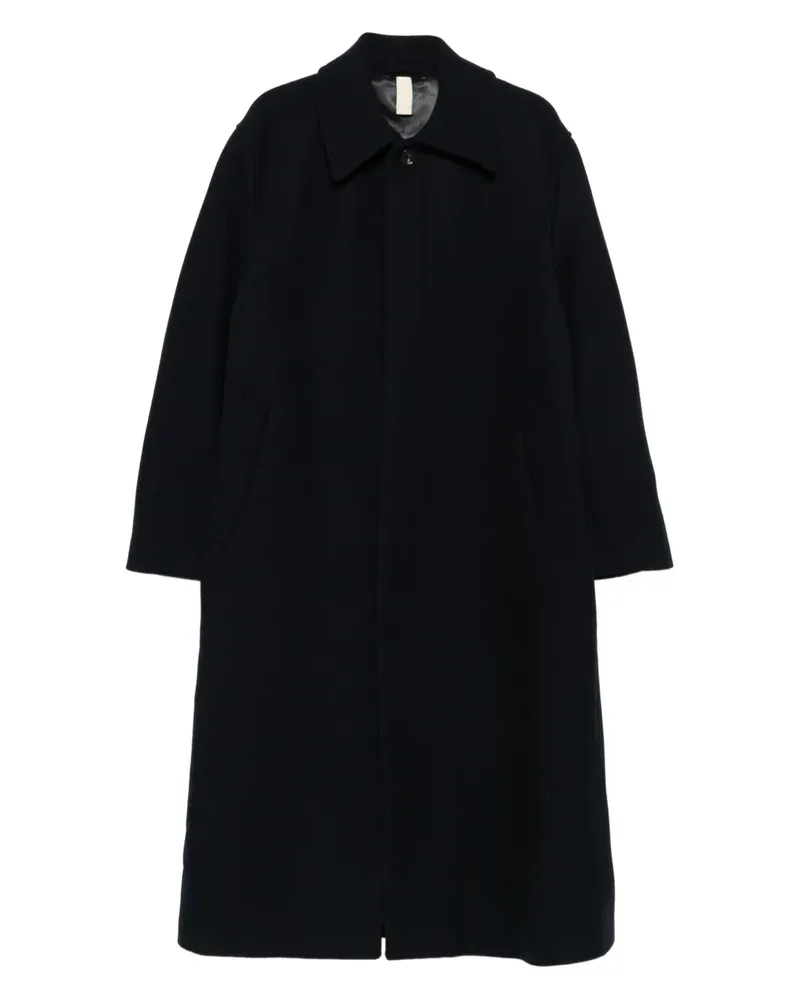 Sunflower Winter wool single-breasted coat - Blau Blau