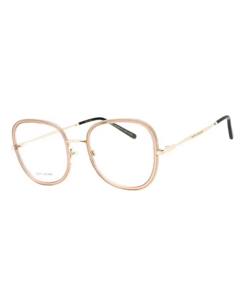 Marc Jacobs round full-rim eyeglasses - Nude Nude