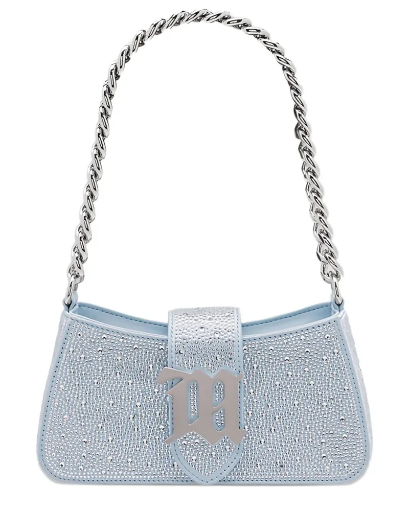 MISBHV crystal-detail shoulder bag - Blau Blau