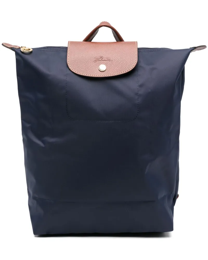 Longchamp Mittelgroßer Le Pliage Rucksack - Blau Blau