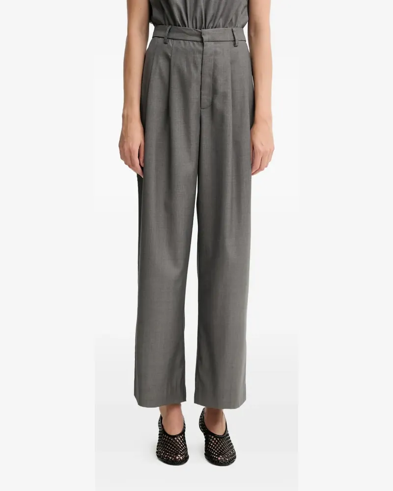 Gestuz GZeffy Gürtelhose mit Falten - Grau Grau