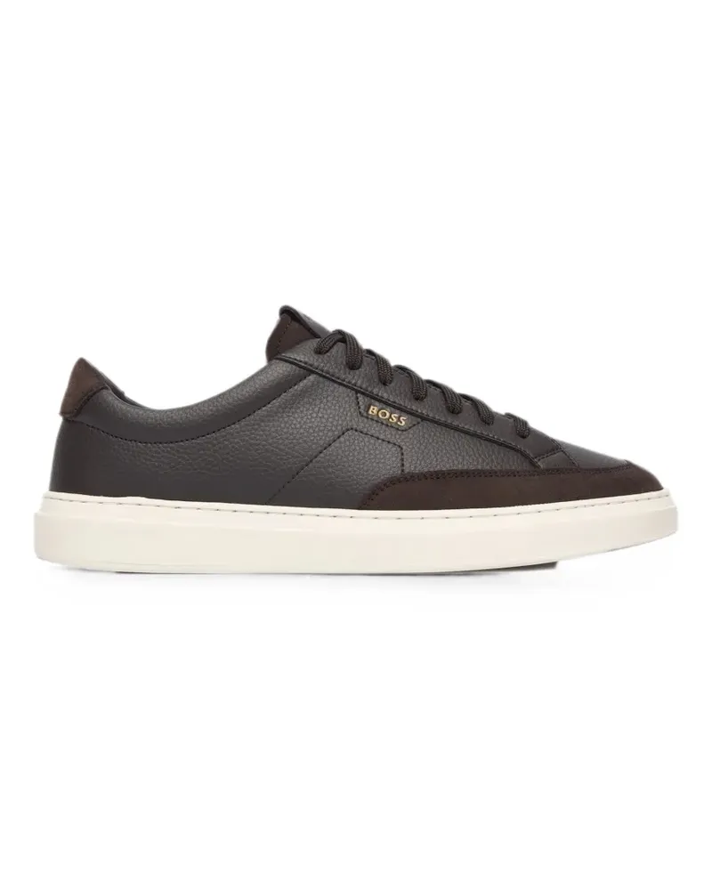 HUGO BOSS Sneakers mit Kontrasteinsatz - Braun Braun