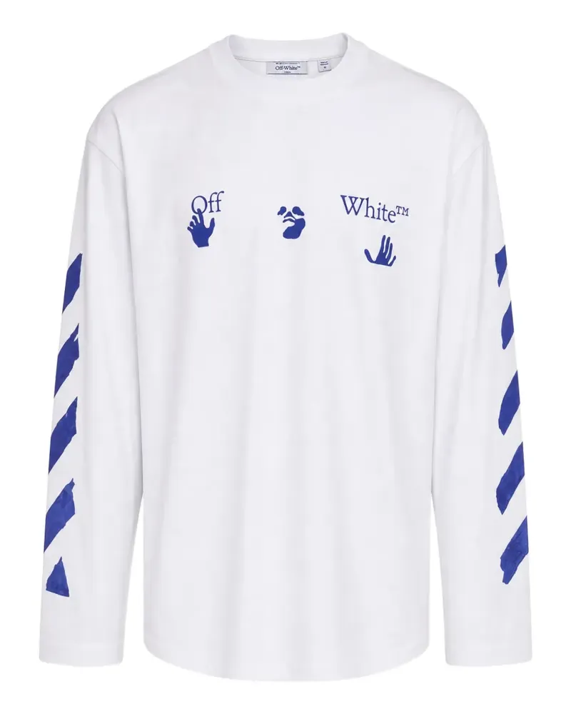 OFF-WHITE Diagonals Arrows Pullover - Weiß Weiß