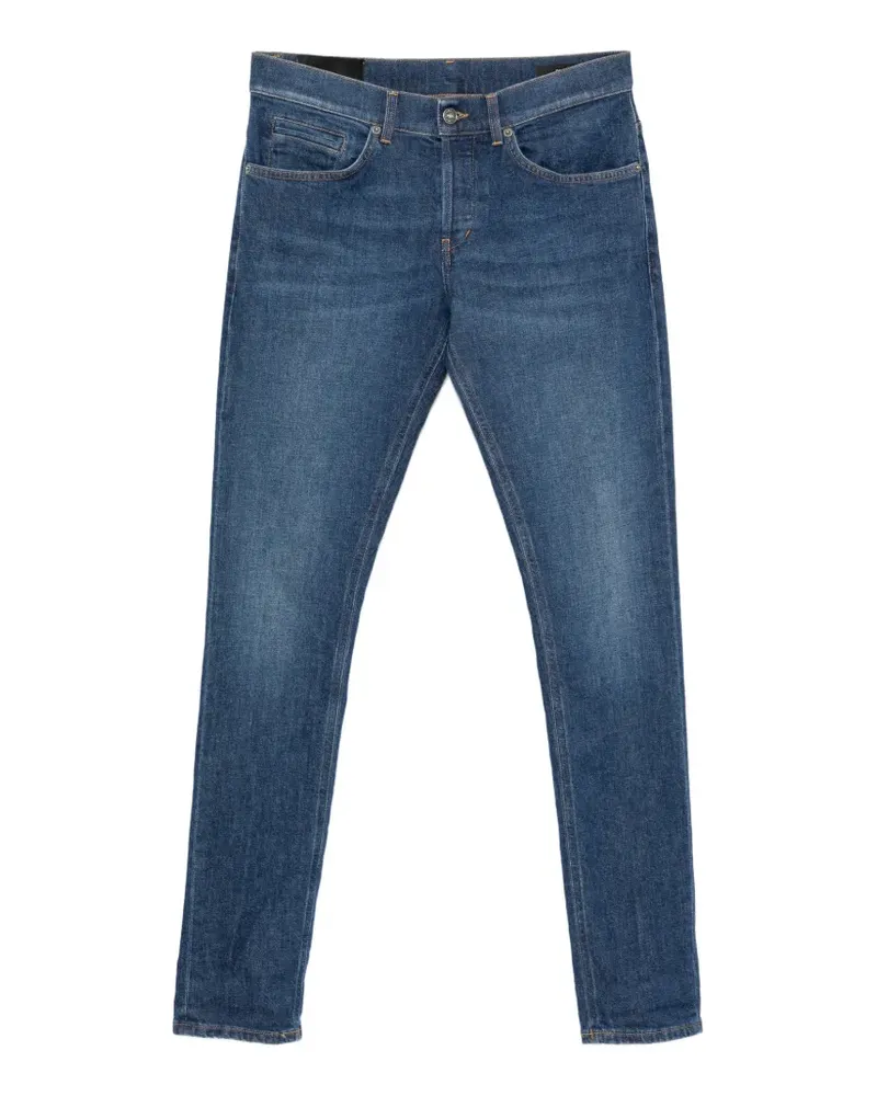 Dondup Jeans mit Tragefalten - Blau Blau