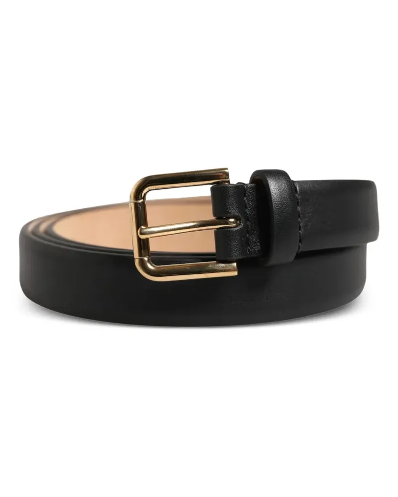 Dolce & Gabbana Schnallengürtel aus Leder - Schwarz Schwarz