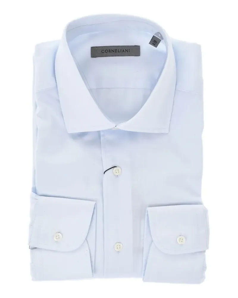 Corneliani Hemd mit französischem Kragen - Blau Blau