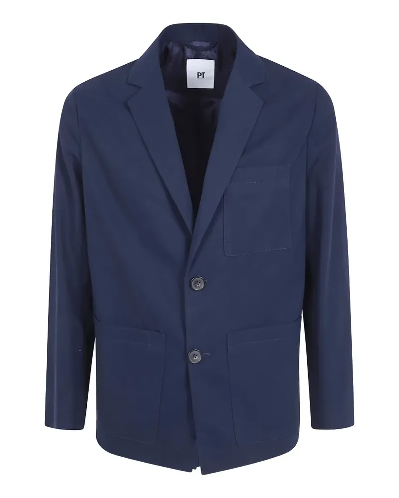 PT TORINO patch-pocket blazer - Blau Blau
